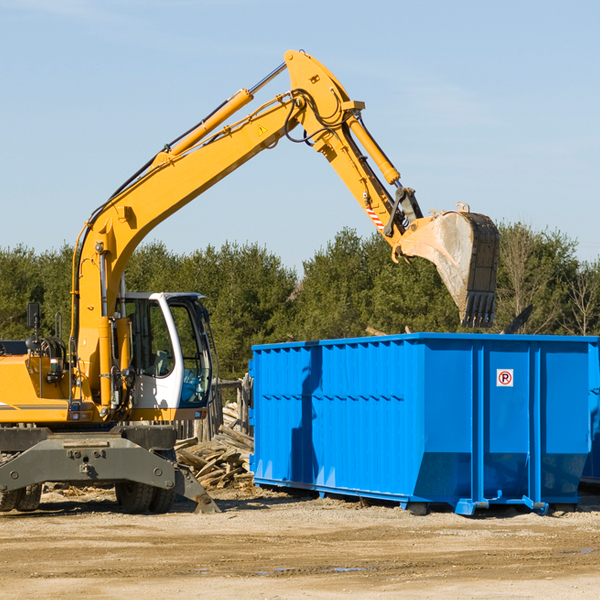 what happens if the residential dumpster is damaged or stolen during rental in Oak Springs